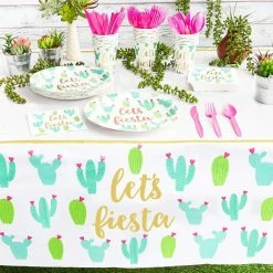 Special Occasions Blue Panda Cinco De Mayo Party Supplies, Let’s Fiesta Tablecloth (54 X 108 In, 3 Pack)