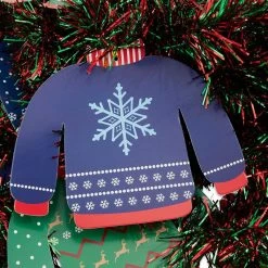 Blue Panda Ugly Sweater Holiday Garland For Christmas Party (26 Feet)