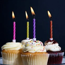 Blue Panda Magic Relighting Birthday Cake Candles With Holders (144 Pack) 13 Blue Panda Magic Relighting Birthday Cake Candles With Holders (144 Pack)