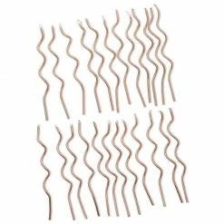 Blue Panda Metallic Rose Gold Swirl Birthday Cake Candles (5 In, 48 Pack) Special Occasions