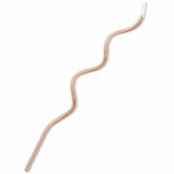 Blue Panda Metallic Rose Gold Swirl Birthday Cake Candles (5 In, 48 Pack) Special Occasions