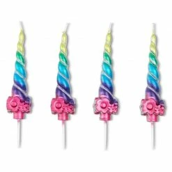 Blue Panda Rainbow Unicorn Birthday Cake Candles With Holders (28 Pack) 11 Blue Panda Rainbow Unicorn Birthday Cake Candles With Holders (28 Pack)