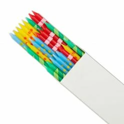 Blue Panda Roar Dinosaur Cake Topper And Thin Printed Candles (28 Pieces)