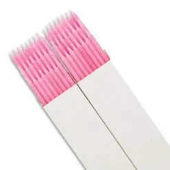 Blue Panda Pink Glitter Long Thin Birthday Cake Candles In Holders (5 In, 48 Pack) Special Occasions