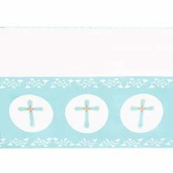 Blue Panda Special Occasions Tablecloth For Baptism And Easter, Plastic Table Cover (54 X 108 In, 3-Pack)