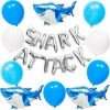Blue Panda Shark Party Balloons, Foil Balloon Letters (50 Pack) 2 Blue Panda Shark Party Balloons, Foil Balloon Letters (50 Pack)
