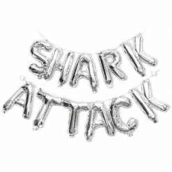Blue Panda Shark Party Balloons, Foil Balloon Letters (50 Pack) 9 Blue Panda Shark Party Balloons, Foil Balloon Letters (50 Pack)