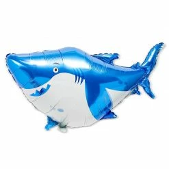 Blue Panda Shark Party Balloons, Foil Balloon Letters (50 Pack) 10 Blue Panda Shark Party Balloons, Foil Balloon Letters (50 Pack)