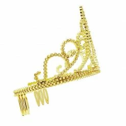 Blue Panda 12 Pack Gold Tiara For Girls, Princess Dress Up Crown For Kids Costume Birthday Party Favors In Bulk