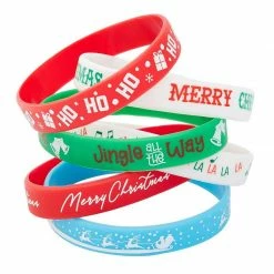 Blue Panda Silicon Bracelets, Christmas Party Favors (2.5 In, 36 Pack)