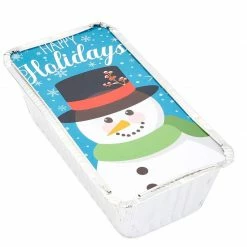 Blue Panda Holiday Loaf Pans With Lids, Aluminum Foil Baking Tins (8.5 X 2.5 X 4.5 In, 50 Pack) 10 Blue Panda Holiday Loaf Pans With Lids, Aluminum Foil Baking Tins (8.5 X 2.5 X 4.5 In, 50 Pack)