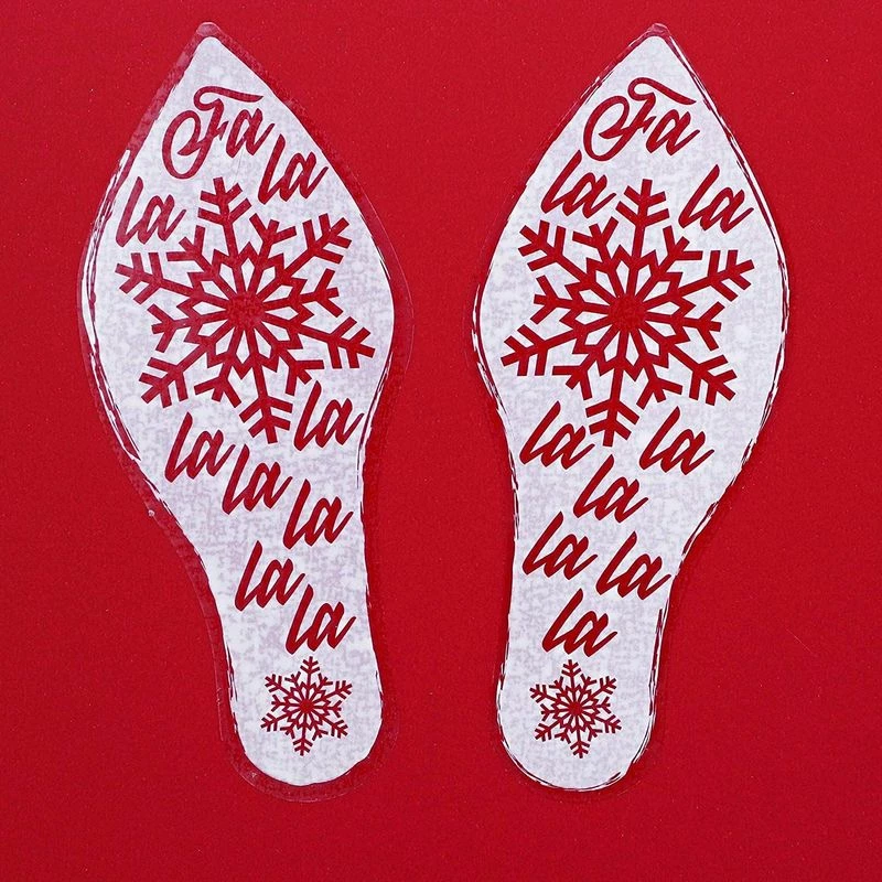 Blue Panda Christmas Window Decals, Footprints And Snowflakes (127 Pieces) 5 Blue Panda Christmas Window Decals, Footprints And Snowflakes (127 Pieces)