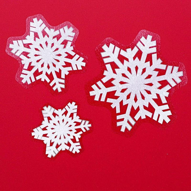 Blue Panda Christmas Window Decals, Footprints And Snowflakes (127 Pieces) 6 Blue Panda Christmas Window Decals, Footprints And Snowflakes (127 Pieces)