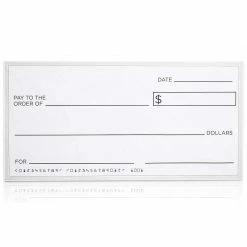 Blue Panda Giant Fake Fabric Check With Marker For Presentations (60 X 30 In)