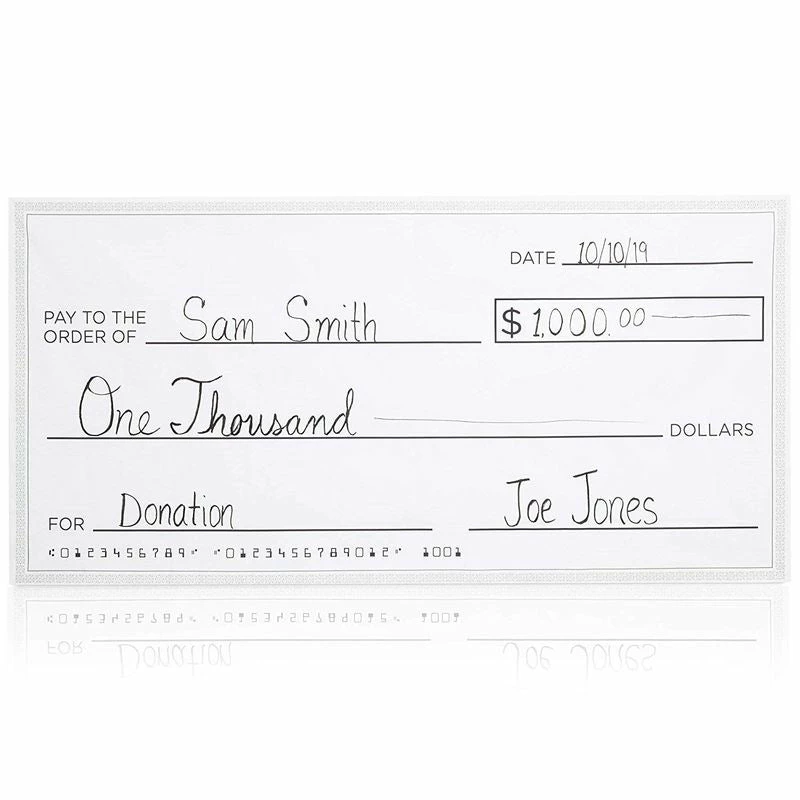 Blue Panda Giant Fake Fabric Check With Marker For Presentations (60 X 30 In) 5 Blue Panda Giant Fake Fabric Check With Marker For Presentations (60 X 30 In)