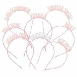 Blue Panda Bridal Party Headband Tiara 8 Pack - Bachelorette Party Accessories