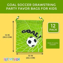 Blue Panda Soccer Party Drawstring Favor Bags (12 X 10 In, 12 Pack) 15 Blue Panda Soccer Party Drawstring Favor Bags (12 X 10 In, 12 Pack)