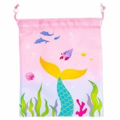 Blue Panda Special Occasions Mermaid Party Favor Drawstring Bags For Kids (12 X 10 In, 12 Pack)