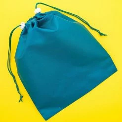 Special Occasions Blue Panda Dinosour Drawstring Party Favor Bags For Kids (12 X 10 In, Teal, 12 Pack)