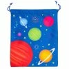 Blue Panda Outer Space Drawstring Party Favor Bags For Kids (12 X 10 In, 12 Pack) Special Occasions