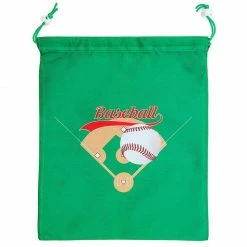 Blue Panda Special Occasions Baseball Drawstring Party Favor Bags For Kids (12 X 10 In, 12 Pack)