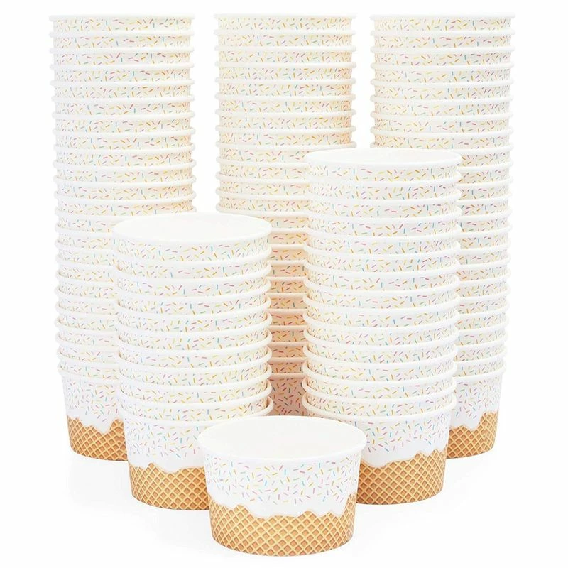 Blue Panda Ice Cream Party Dessert Bowls With Neon Plastic Spoons (8 Oz., 100 Pack) Cups 7 Blue Panda Ice Cream Party Dessert Bowls With Neon Plastic Spoons (8 Oz., 100 Pack) Cups