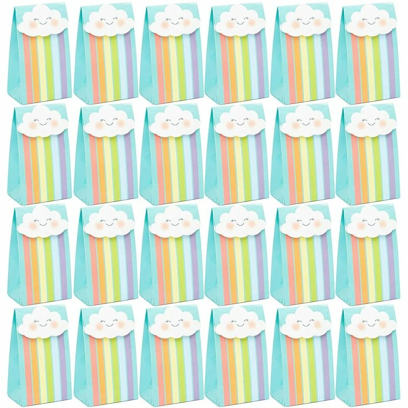 Blue Panda Cloud Party Favor Bags With Stickers For Kids (24 Pack) Special Occasions 4 Blue Panda Cloud Party Favor Bags With Stickers For Kids (24 Pack) Special Occasions