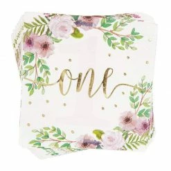 Blue Panda 1st Birthday Party Supplies, Dinnerware And Tablecloth (Serves 24, 145 Pieces)