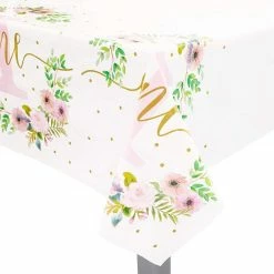 Blue Panda 1st Birthday Party Supplies, Dinnerware And Tablecloth (Serves 24, 145 Pieces)