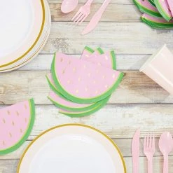Blue Panda Watermelon Party Napkins (6 X 4 In., 50 Pack)