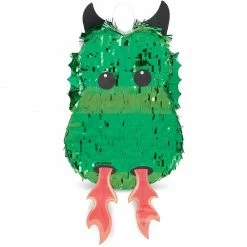 Blue Panda Mini Dragon Pinata For Kids Birthday Party (17 X 10.5 In, Green)