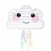 Blue Panda Cloud Pinata, Rainbow Party Supplies (16.5 X 10.5 In)