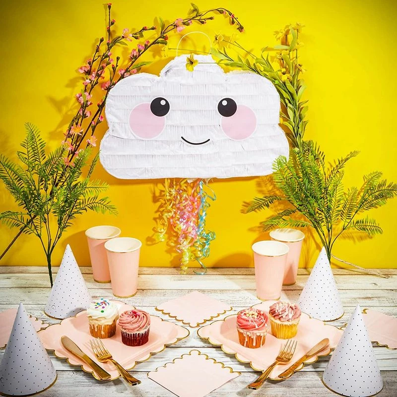 Blue Panda Cloud Pinata, Rainbow Party Supplies (16.5 X 10.5 In) 5 Blue Panda Cloud Pinata, Rainbow Party Supplies (16.5 X 10.5 In)