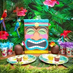 Blue Panda Decorations Tropical Tiki Pinata For Luau And Hawaiian Party (16.7 X 11.6 Inches)
