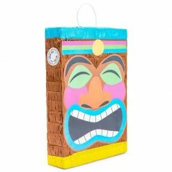 Blue Panda Decorations Tropical Tiki Pinata For Luau And Hawaiian Party (16.7 X 11.6 Inches)