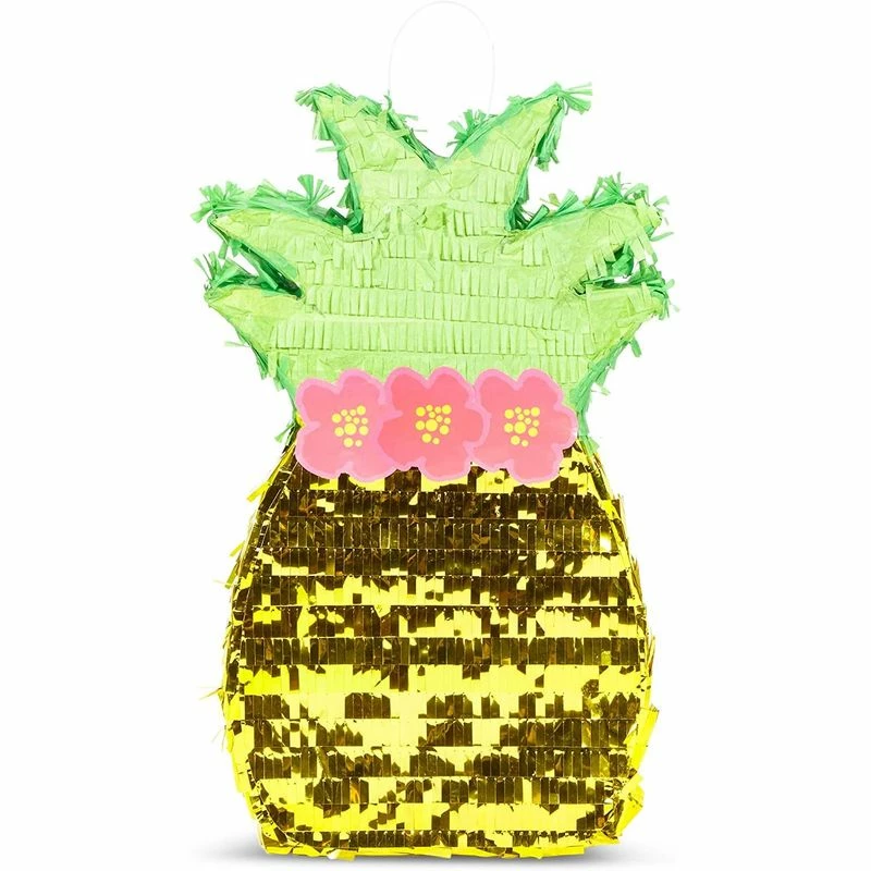 Blue Panda Pineapple Pinata, Hawaiian Luau Party Decorations (16.5 X 9.7 In) 3 Blue Panda Pineapple Pinata, Hawaiian Luau Party Decorations (16.5 X 9.7 In)
