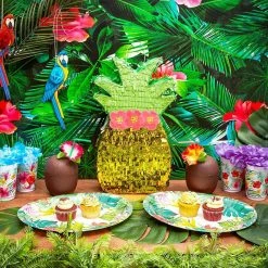 Blue Panda Pineapple Pinata, Hawaiian Luau Party Decorations (16.5 X 9.7 In) 12 Blue Panda Pineapple Pinata, Hawaiian Luau Party Decorations (16.5 X 9.7 In)