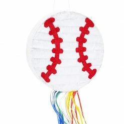 Blue Panda Baseball Pinata For Kids Birthday Theme Party Decorations (12.75 X 3 In)