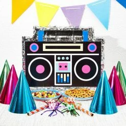 Blue Panda Pinata Boom Box, 80’s Party Decorations (16.5 X 12.8 In) 11 Blue Panda Pinata Boom Box, 80’s Party Decorations (16.5 X 12.8 In)
