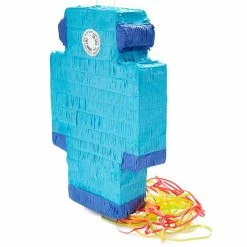 Blue Panda Decorations Robot Pinata, Kids Birthday Party Supplies (16.6 X 10.8 In) 13 Blue Panda Decorations Robot Pinata, Kids Birthday Party Supplies (16.6 X 10.8 In)