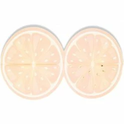 Blue Panda Citrus Fruit Birthday Party Decorations, Napkins With Gold Foil Details For Spring And Summer (6.25 In,100 Pack)
