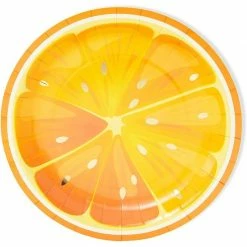 Blue Panda Tutti Fruity, Citrus Fruit Party Plates With Gold Foil Details For Summer Celebrations (9 In, 48 Pack) 14 Blue Panda Tutti Fruity, Citrus Fruit Party Plates With Gold Foil Details For Summer Celebrations (9 In, 48 Pack)
