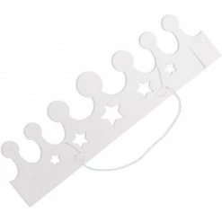 Blue Panda Gold Foil Paper Party Crown Hats (3.3 X 3 Inches, 48-Pack) Decorations