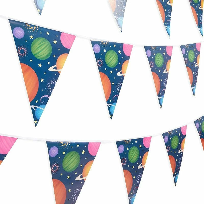 Blue Panda Outer Space Universe Theme Double-Sided Triangle Party Banners For Kids (11 Ft, 3 Pack) 7 Blue Panda Outer Space Universe Theme Double-Sided Triangle Party Banners For Kids (11 Ft, 3 Pack)