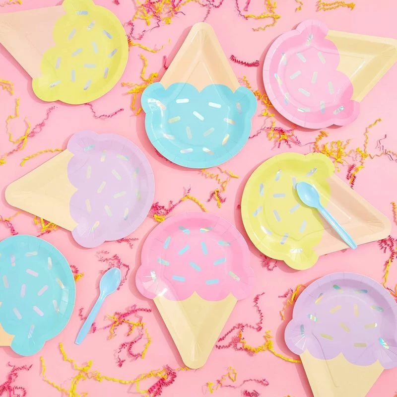 Blue Panda Ice Cream Party Plates (10 Inches, 48-Pack) 5 Blue Panda Ice Cream Party Plates (10 Inches, 48-Pack)