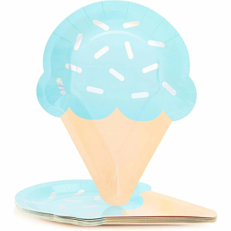 Blue Panda Ice Cream Party Plates (10 Inches, 48-Pack) 7 Blue Panda Ice Cream Party Plates (10 Inches, 48-Pack)