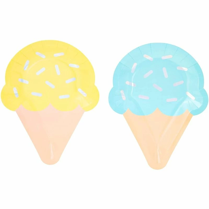 Blue Panda Ice Cream Party Plates (10 Inches, 48-Pack) 8 Blue Panda Ice Cream Party Plates (10 Inches, 48-Pack)