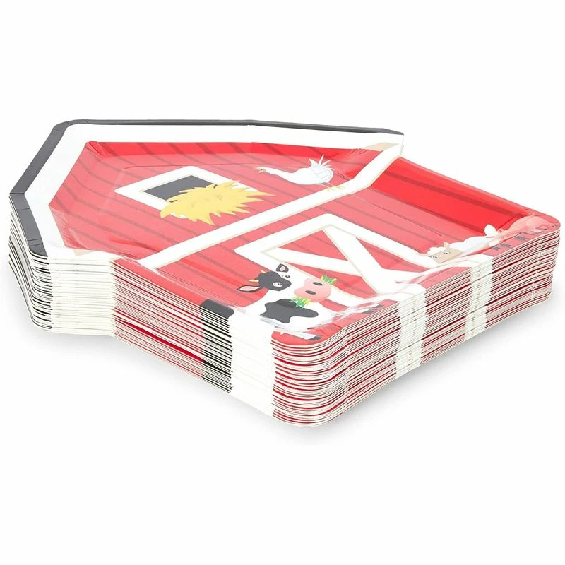 Blue Panda Paper Plates For Farm Animal Birthday Party (10 Inches, 48 Pack) 6 Blue Panda Paper Plates For Farm Animal Birthday Party (10 Inches, 48 Pack)