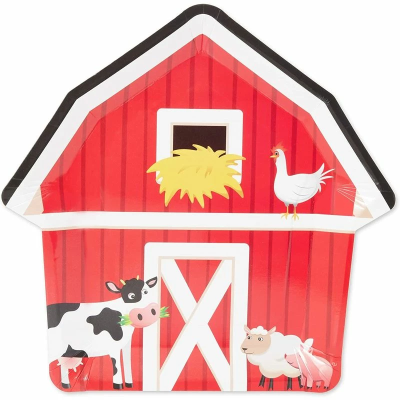 Blue Panda Paper Plates For Farm Animal Birthday Party (10 Inches, 48 Pack) 7 Blue Panda Paper Plates For Farm Animal Birthday Party (10 Inches, 48 Pack)