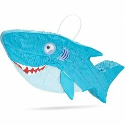 Blue Panda Shark Party Pinata, Blue (16.6 X 6.5 In) Decorations